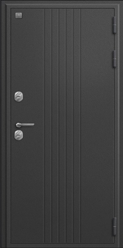 Товар Дверь Термо-90 графит букле - миндаль рифлёный DIS007464